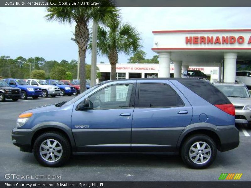 Opal Blue / Dark Gray 2002 Buick Rendezvous CX