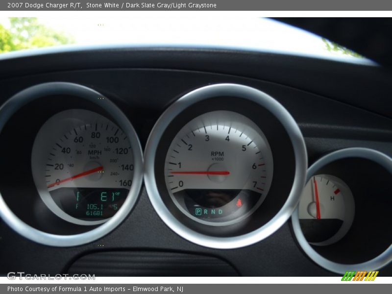 Stone White / Dark Slate Gray/Light Graystone 2007 Dodge Charger R/T