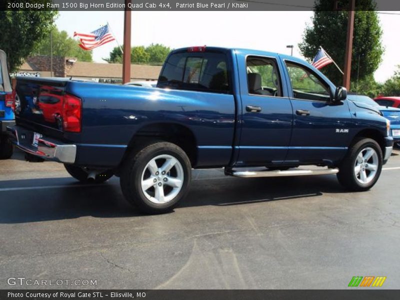 Patriot Blue Pearl / Khaki 2008 Dodge Ram 1500 Big Horn Edition Quad Cab 4x4