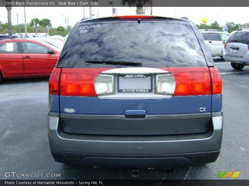 Opal Blue / Dark Gray 2002 Buick Rendezvous CX