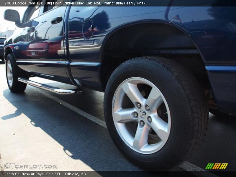 Patriot Blue Pearl / Khaki 2008 Dodge Ram 1500 Big Horn Edition Quad Cab 4x4