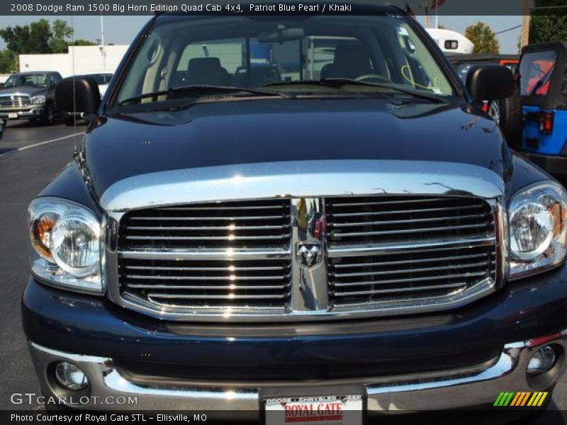 Patriot Blue Pearl / Khaki 2008 Dodge Ram 1500 Big Horn Edition Quad Cab 4x4