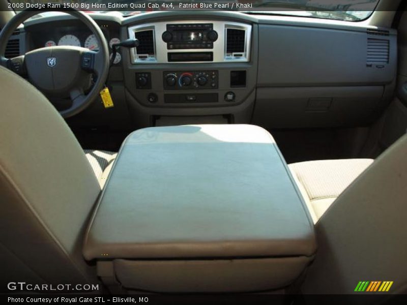 Patriot Blue Pearl / Khaki 2008 Dodge Ram 1500 Big Horn Edition Quad Cab 4x4