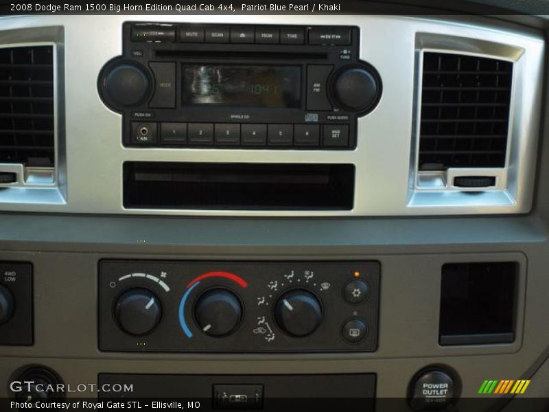 Patriot Blue Pearl / Khaki 2008 Dodge Ram 1500 Big Horn Edition Quad Cab 4x4