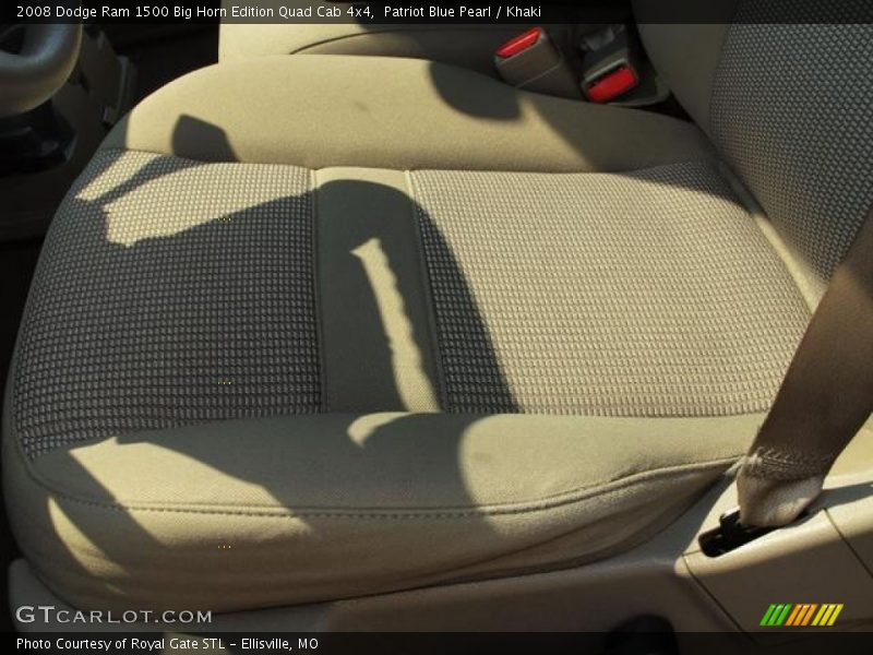 Patriot Blue Pearl / Khaki 2008 Dodge Ram 1500 Big Horn Edition Quad Cab 4x4