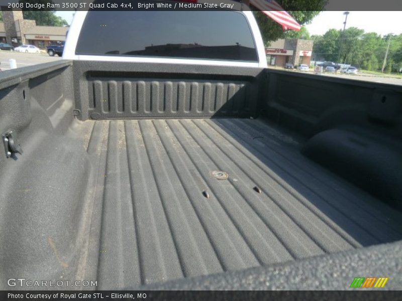 Bright White / Medium Slate Gray 2008 Dodge Ram 3500 ST Quad Cab 4x4