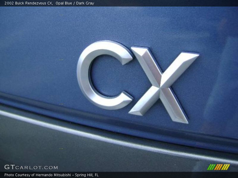 Opal Blue / Dark Gray 2002 Buick Rendezvous CX