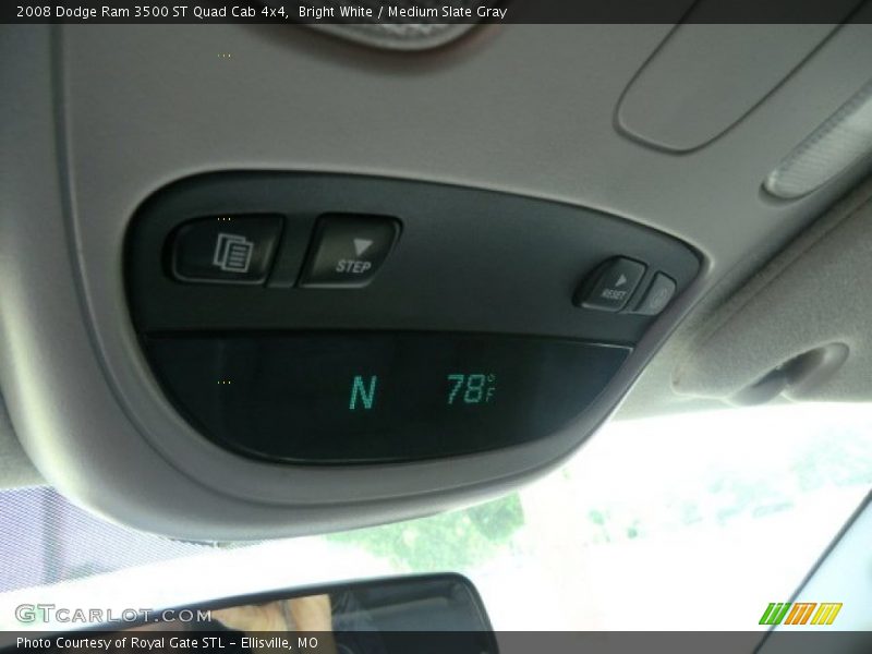 Bright White / Medium Slate Gray 2008 Dodge Ram 3500 ST Quad Cab 4x4