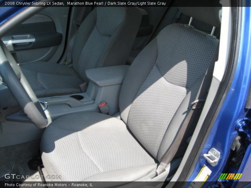 Marathon Blue Pearl / Dark Slate Gray/Light Slate Gray 2008 Chrysler Sebring LX Sedan