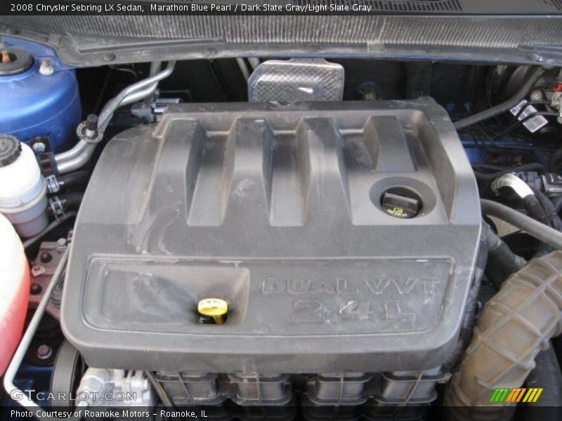 Marathon Blue Pearl / Dark Slate Gray/Light Slate Gray 2008 Chrysler Sebring LX Sedan