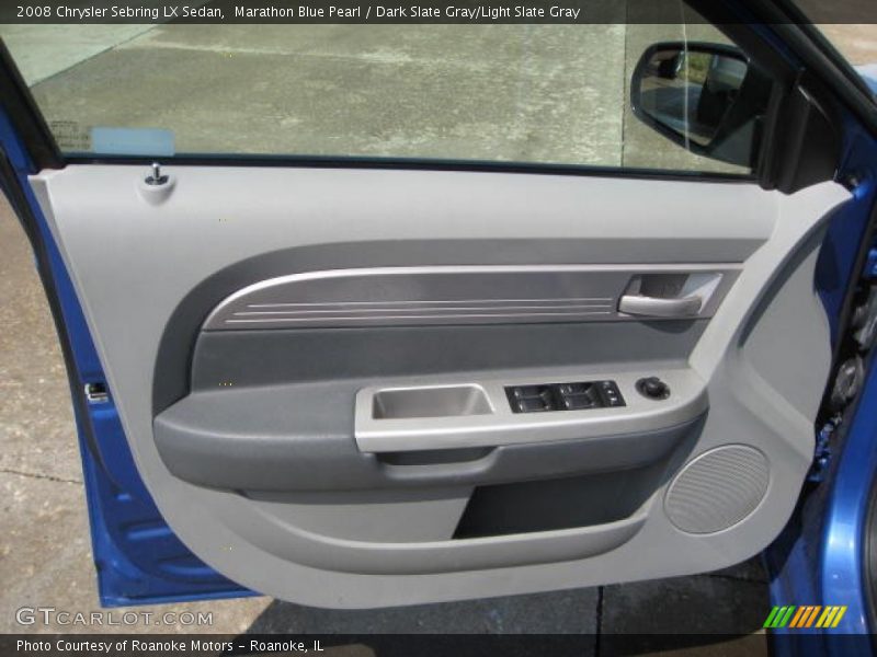 Marathon Blue Pearl / Dark Slate Gray/Light Slate Gray 2008 Chrysler Sebring LX Sedan