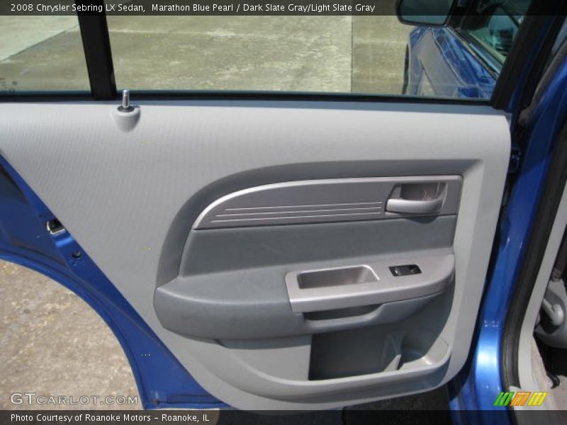 Marathon Blue Pearl / Dark Slate Gray/Light Slate Gray 2008 Chrysler Sebring LX Sedan
