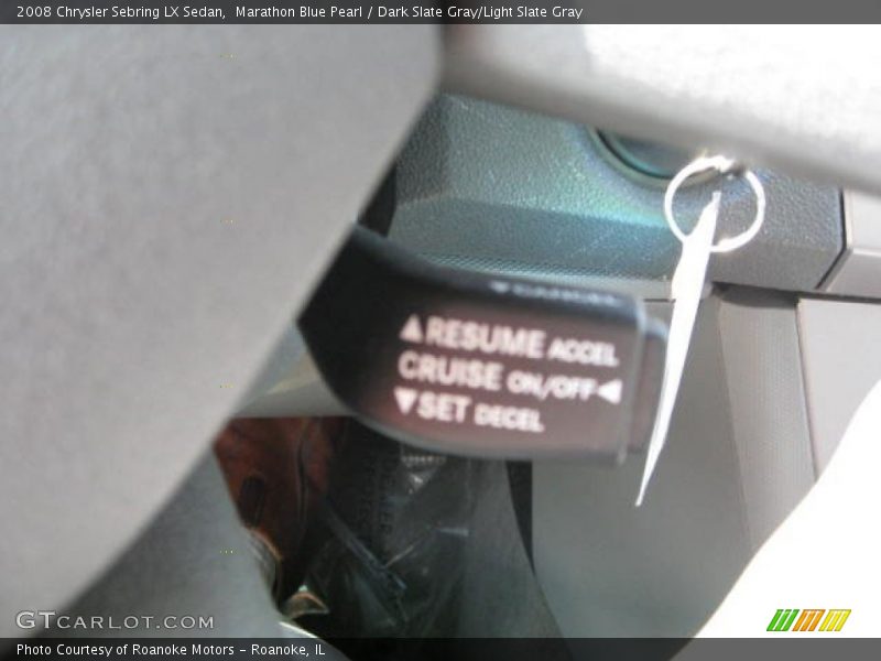 Marathon Blue Pearl / Dark Slate Gray/Light Slate Gray 2008 Chrysler Sebring LX Sedan