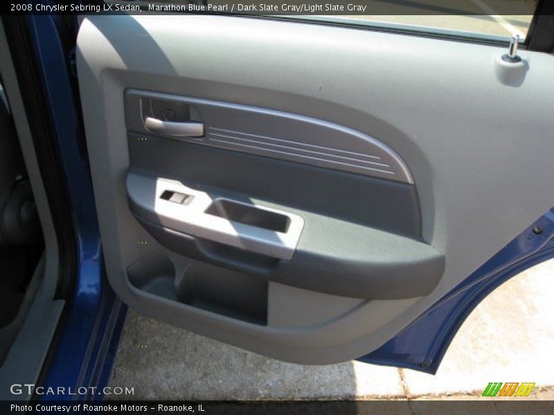 Marathon Blue Pearl / Dark Slate Gray/Light Slate Gray 2008 Chrysler Sebring LX Sedan