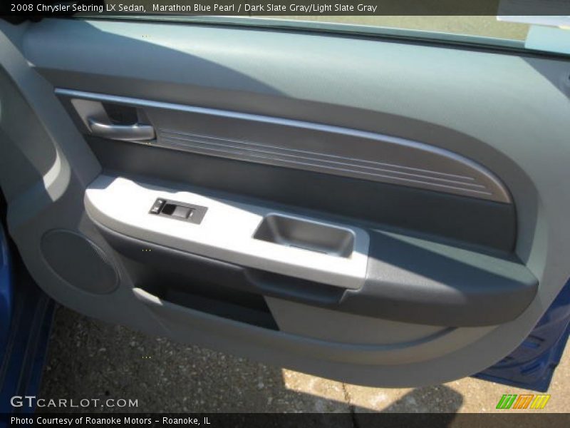 Marathon Blue Pearl / Dark Slate Gray/Light Slate Gray 2008 Chrysler Sebring LX Sedan