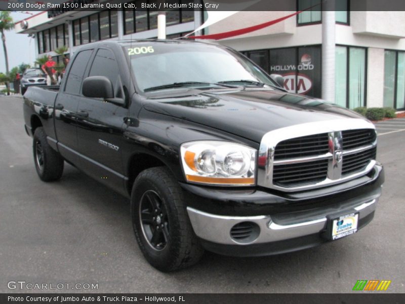 Black / Medium Slate Gray 2006 Dodge Ram 1500 Laramie Quad Cab
