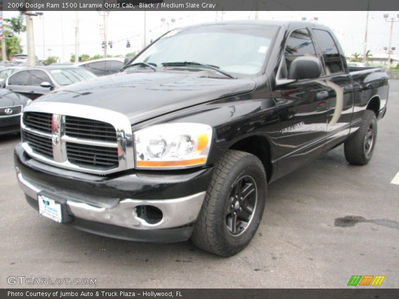 Black / Medium Slate Gray 2006 Dodge Ram 1500 Laramie Quad Cab
