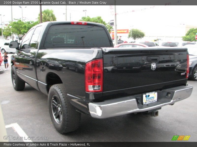 Black / Medium Slate Gray 2006 Dodge Ram 1500 Laramie Quad Cab