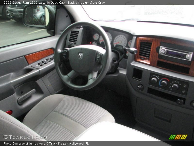 Black / Medium Slate Gray 2006 Dodge Ram 1500 Laramie Quad Cab