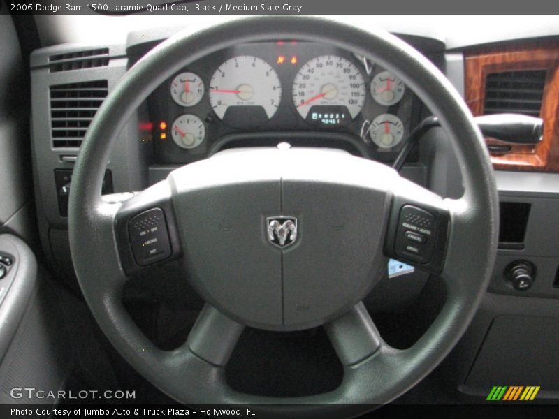 Black / Medium Slate Gray 2006 Dodge Ram 1500 Laramie Quad Cab