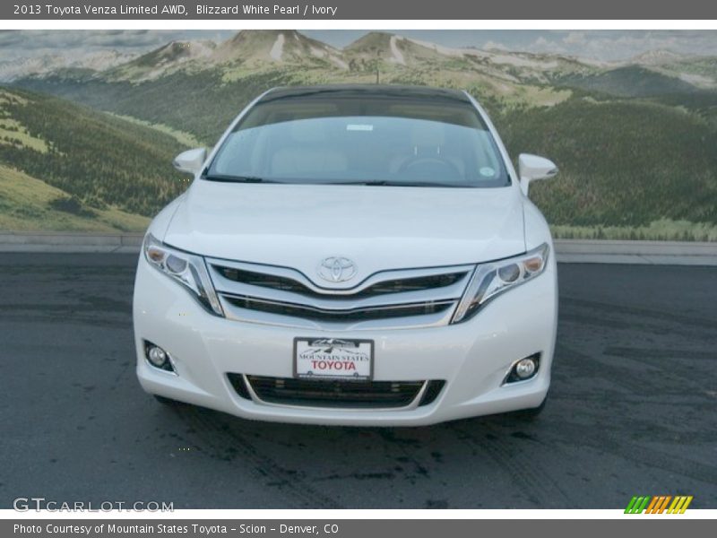 Blizzard White Pearl / Ivory 2013 Toyota Venza Limited AWD