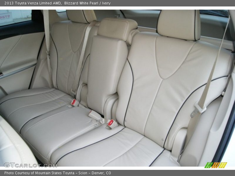 Rear Seat of 2013 Venza Limited AWD