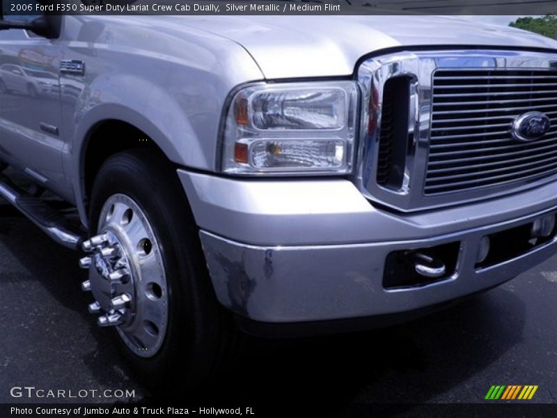 Silver Metallic / Medium Flint 2006 Ford F350 Super Duty Lariat Crew Cab Dually