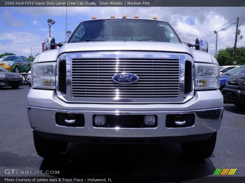 Silver Metallic / Medium Flint 2006 Ford F350 Super Duty Lariat Crew Cab Dually