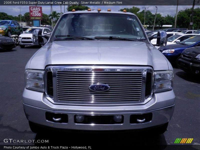 Silver Metallic / Medium Flint 2006 Ford F350 Super Duty Lariat Crew Cab Dually