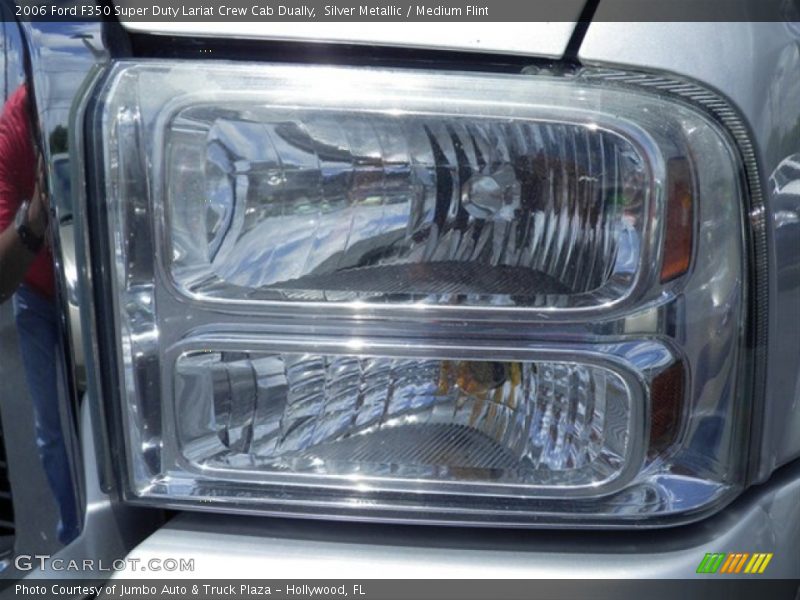 Silver Metallic / Medium Flint 2006 Ford F350 Super Duty Lariat Crew Cab Dually