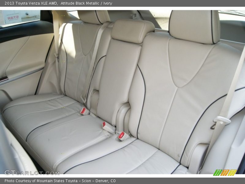 Rear Seat of 2013 Venza XLE AWD