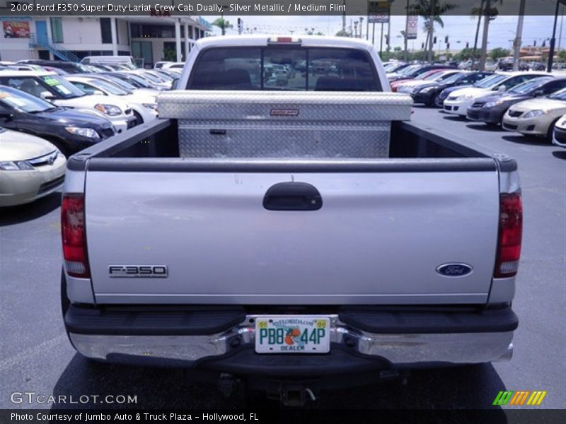 Silver Metallic / Medium Flint 2006 Ford F350 Super Duty Lariat Crew Cab Dually