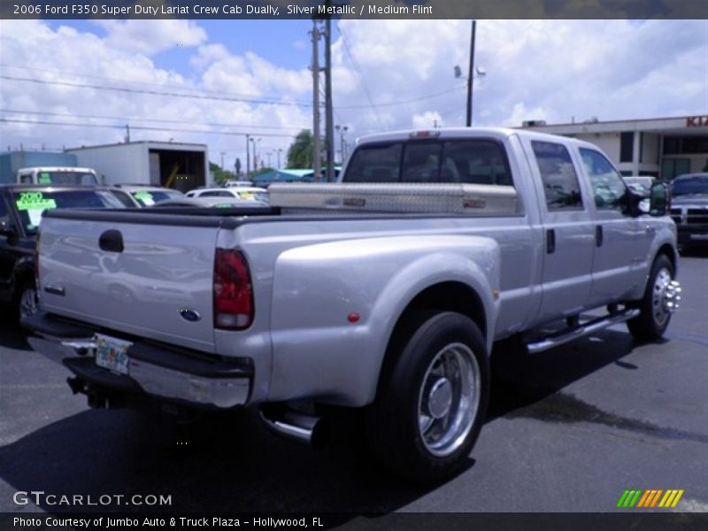 Silver Metallic / Medium Flint 2006 Ford F350 Super Duty Lariat Crew Cab Dually