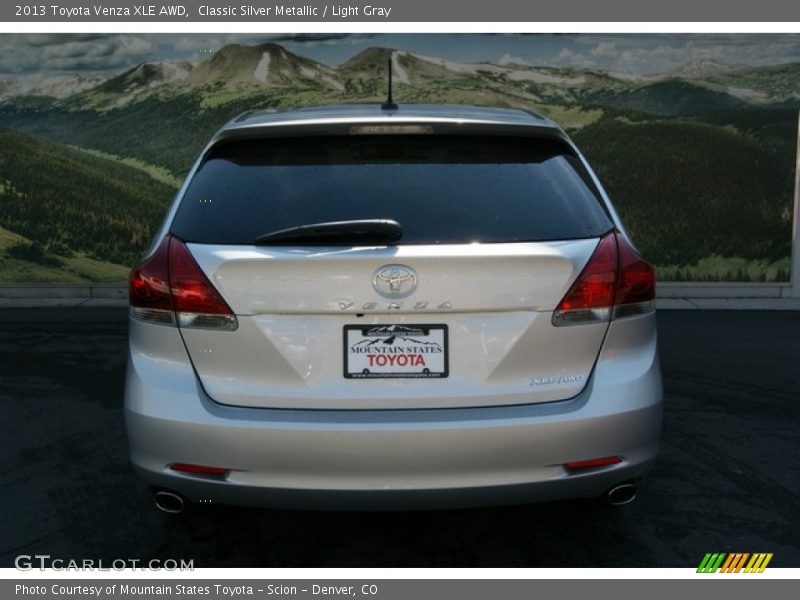 Classic Silver Metallic / Light Gray 2013 Toyota Venza XLE AWD