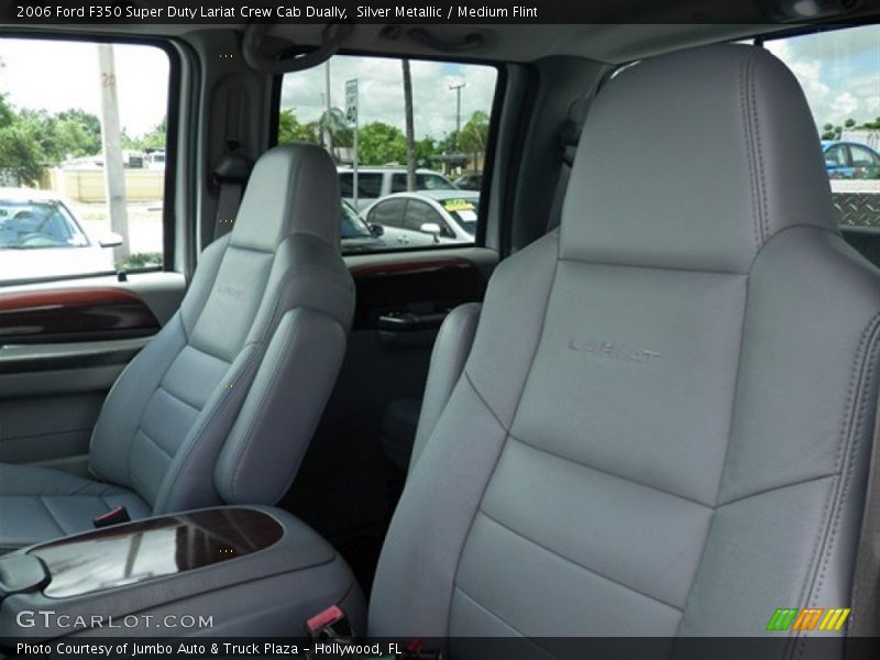 Silver Metallic / Medium Flint 2006 Ford F350 Super Duty Lariat Crew Cab Dually