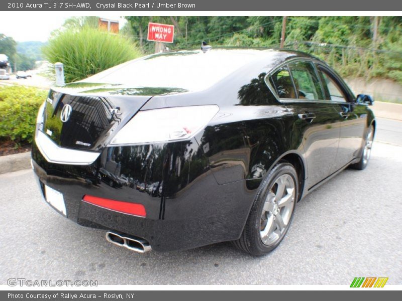 Crystal Black Pearl / Umber Brown 2010 Acura TL 3.7 SH-AWD