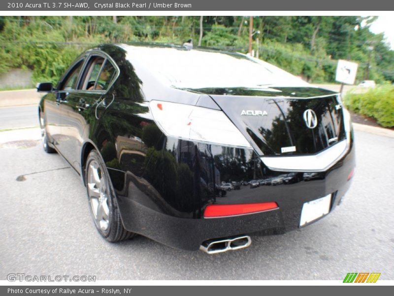Crystal Black Pearl / Umber Brown 2010 Acura TL 3.7 SH-AWD