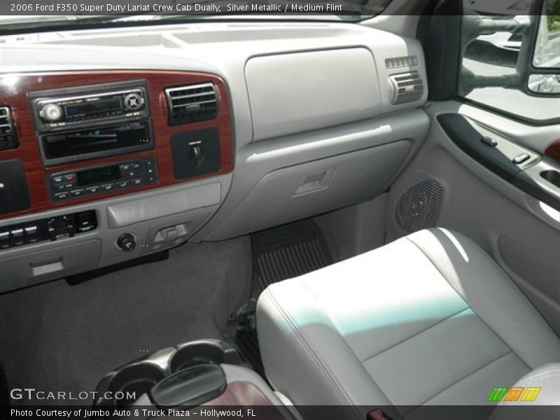 Silver Metallic / Medium Flint 2006 Ford F350 Super Duty Lariat Crew Cab Dually