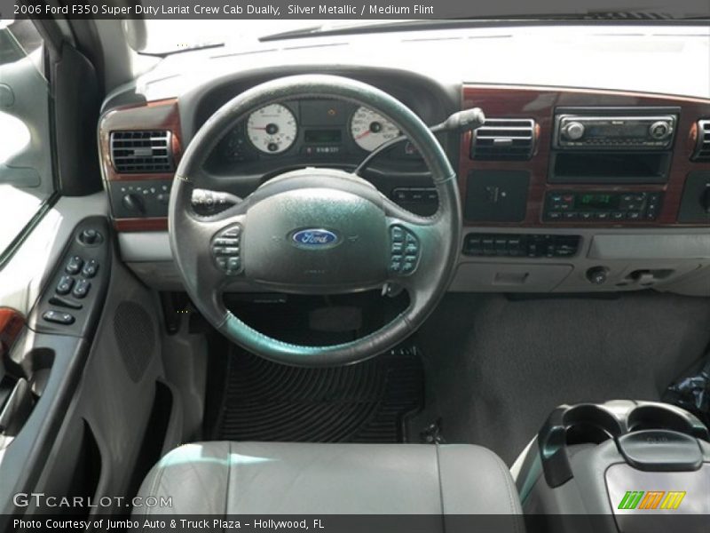 Silver Metallic / Medium Flint 2006 Ford F350 Super Duty Lariat Crew Cab Dually