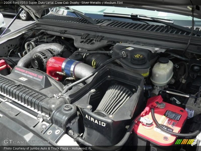 Silver Metallic / Medium Flint 2006 Ford F350 Super Duty Lariat Crew Cab Dually