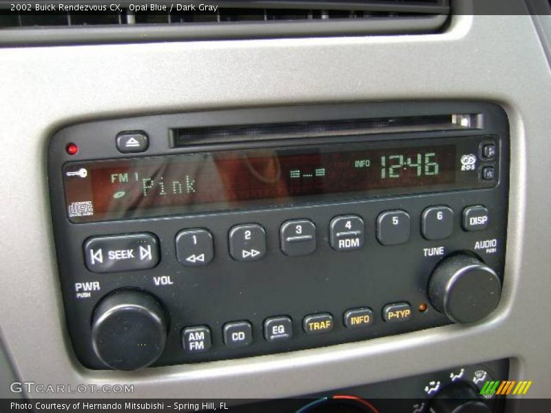 Opal Blue / Dark Gray 2002 Buick Rendezvous CX