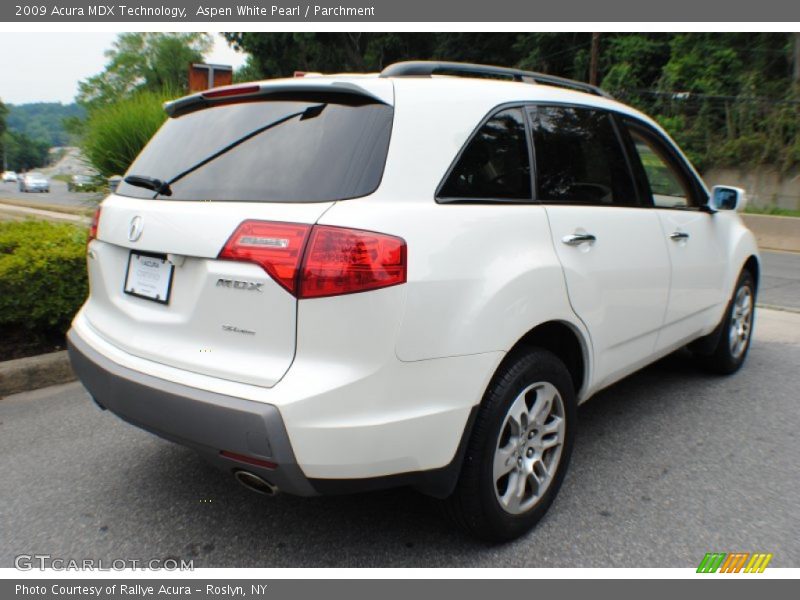 Aspen White Pearl / Parchment 2009 Acura MDX Technology