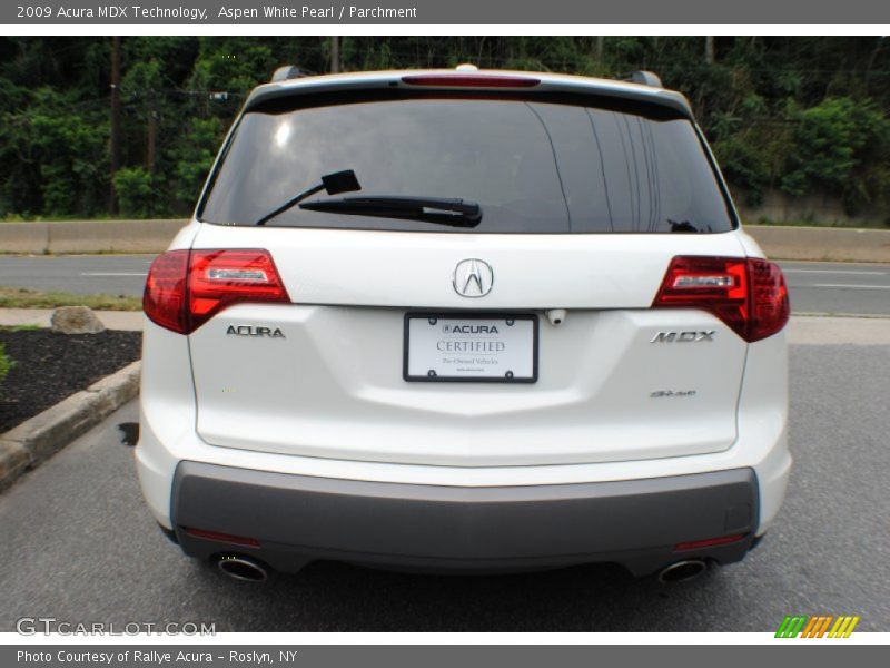 Aspen White Pearl / Parchment 2009 Acura MDX Technology