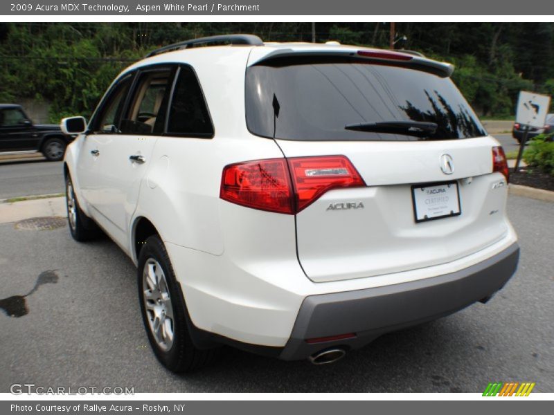 Aspen White Pearl / Parchment 2009 Acura MDX Technology