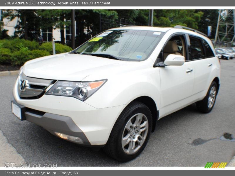 Aspen White Pearl / Parchment 2009 Acura MDX Technology
