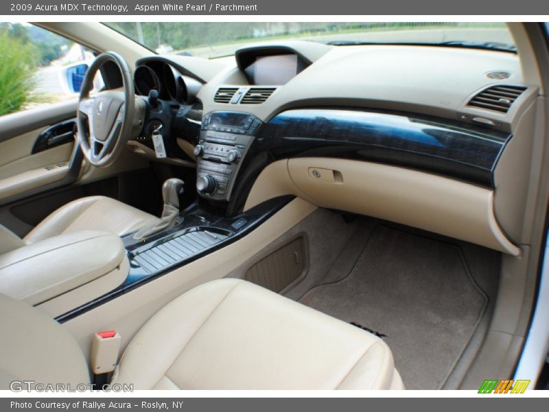 Aspen White Pearl / Parchment 2009 Acura MDX Technology