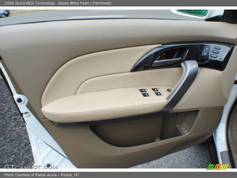 Aspen White Pearl / Parchment 2009 Acura MDX Technology