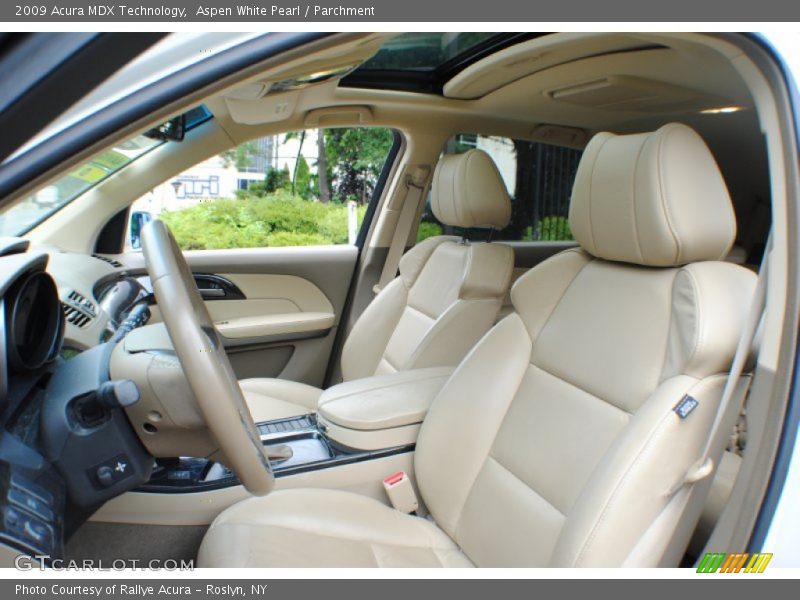 Aspen White Pearl / Parchment 2009 Acura MDX Technology
