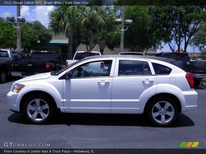 Bright White / Dark Slate Gray 2012 Dodge Caliber SXT