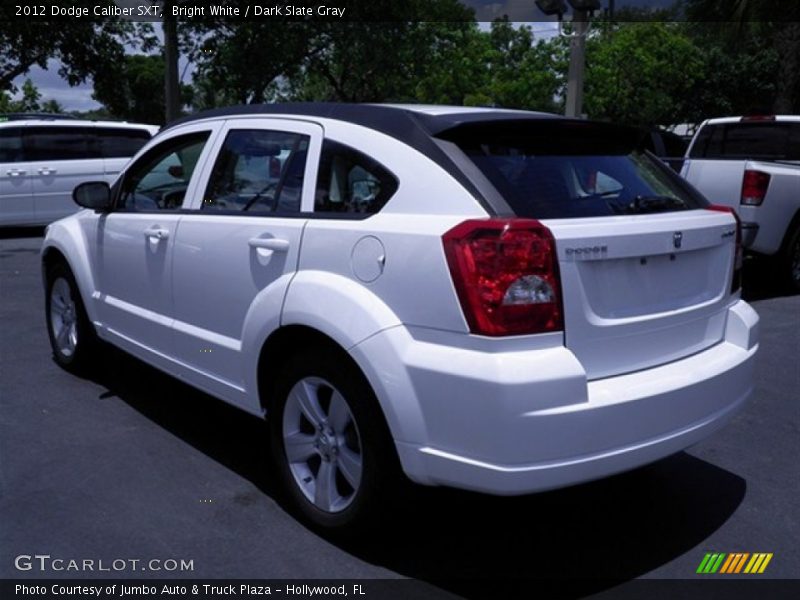 Bright White / Dark Slate Gray 2012 Dodge Caliber SXT